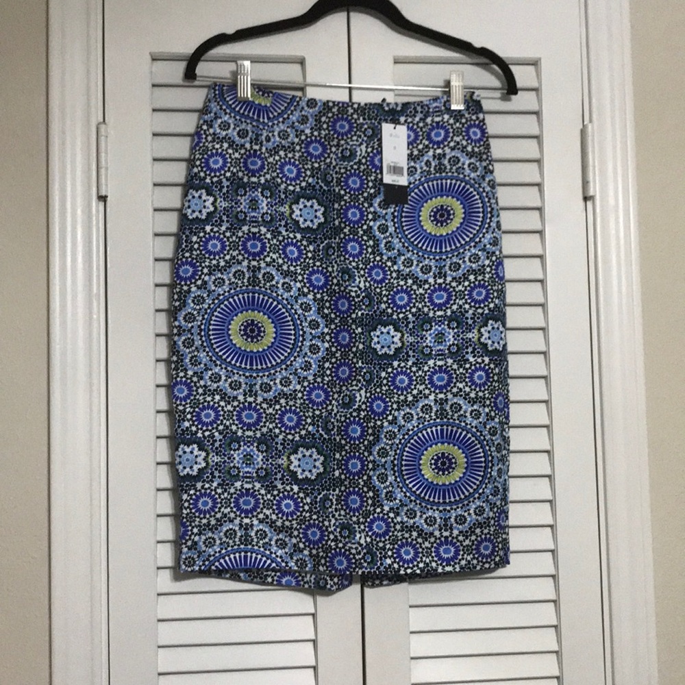 NEW Banana Republic Paisley Skirt, 0